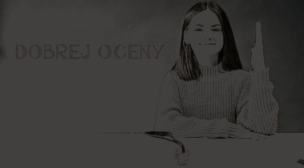 Uczennica dzień dobrej oceny